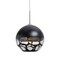 Besa Lighting Rocky Cord Pendant, Black, Satin Nickel Finish, 1x9W LED 1JT-ROCKYBK-LED-SN - alternate 1